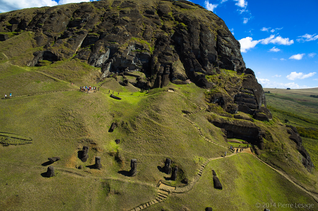 Rano Raraku Reeds Kite Aerial Photography on Rano Raraku - Easter Island | Flickr