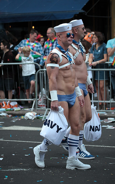 London LGBT Pride Parade 2016: Navy stores