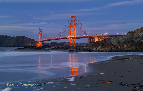 sanfrancisco california unitedstates long exposure ocean golden gate bridge