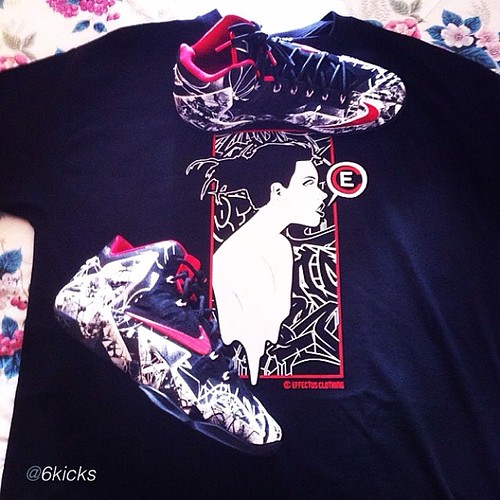 by @6kicks "#lebron11 #lebronxi #lebrongraffiti #sneakerhead #sneakerporn #shoegame #shoegamefucked #shoestagram #effectusclothing" via bred graff panel tee | by effectusclothing83