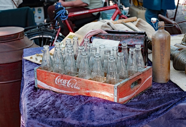 Alte Colaflaschen