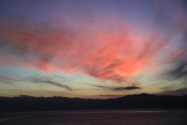 Sunset over Sicily