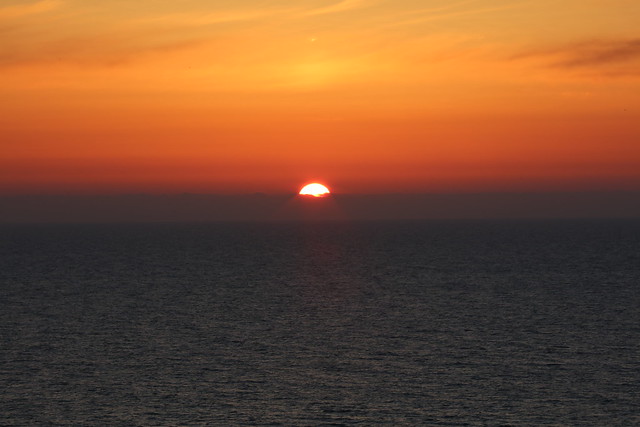 Sunset over the Sea