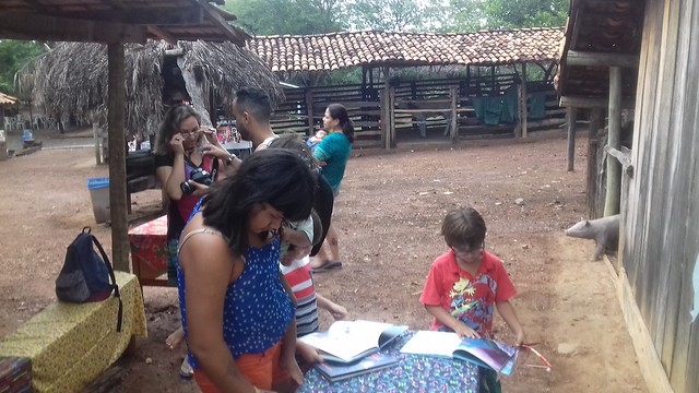 Barca das Letras na Semana Indígena Serra da Mesa(GO)