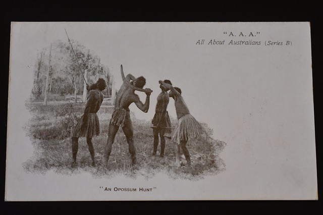 Australian aborigines - Vintage postcard