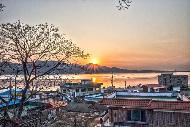 Sunset in West Seaside of Korea.