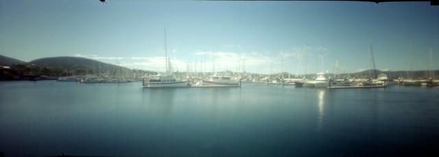 Boats outside Wrest Point, Hobart