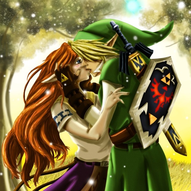 Link And Zelda Link Zelda Kissing Anime Videogame To Flickr