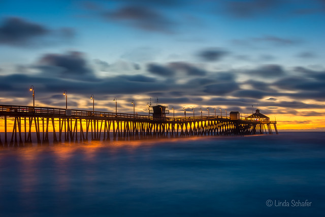 Imperial Beach Pier at sunset