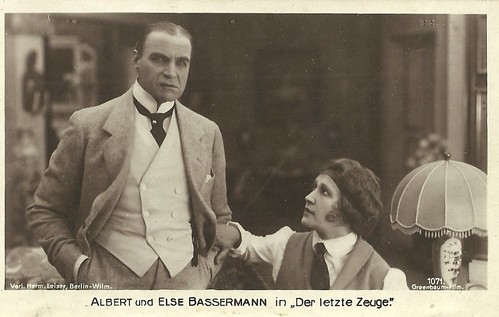 Albert Bassermann and Else Bassermann in Der letzte Zeuge