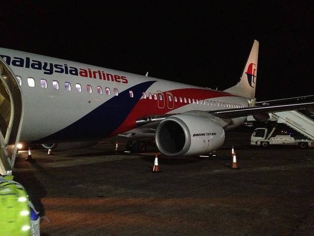 Malaysia B737 in Male, Maldives headed back to Kuala Lumpur