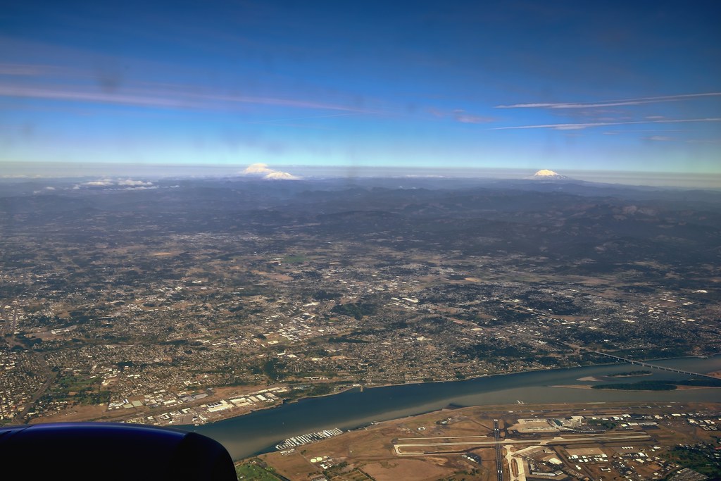 The Columbia River, an Airport and a Few Stratovolcanoes