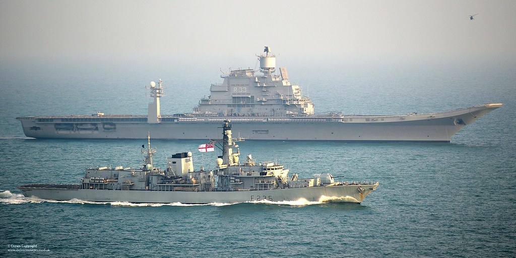 HMS Monmouth with INS Vikramaditya