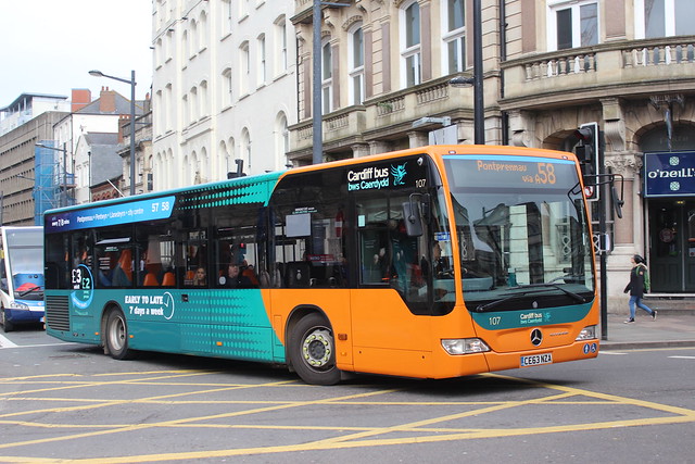 107 CE63NZA Cardiff Bus