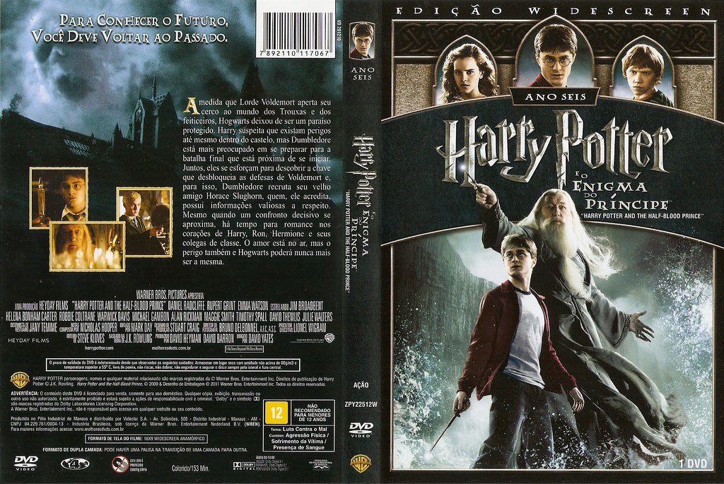Harry Potter e o Enigma do Príncipe DVD Widescreen Arte No… | Flickr
