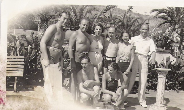 Barechested- would you call them beefcakes? Of the 30's, i think.