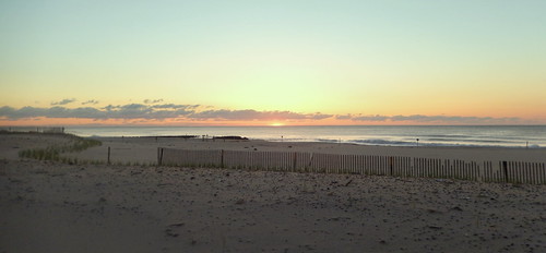 Almost Time To rise by Along the way..., Narrow crop / pano version of yesterday's upload .. another stunning morning at the New Jersey Shore