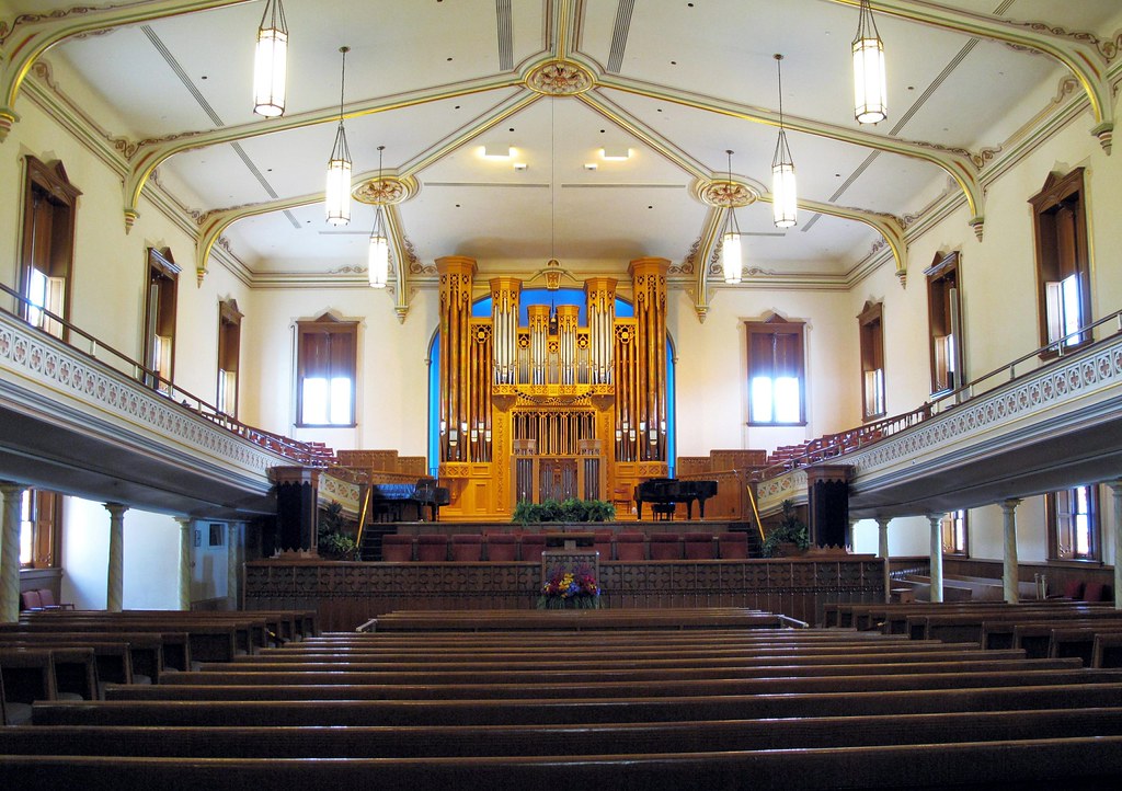 Temple Square ~ Assembly Hall interior | This beautiful spac… | Flickr