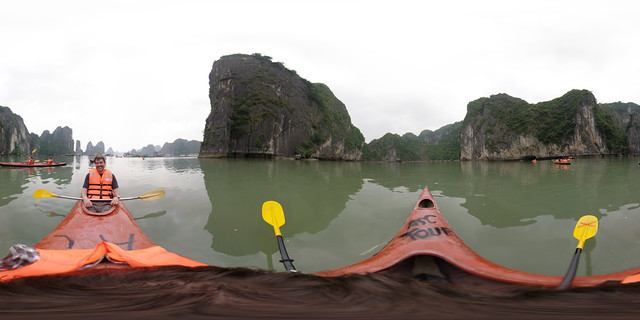 Kayaking in Hạ Long Bay