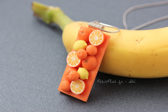 Fimo Fruit Necklace - Oranges & Lemons