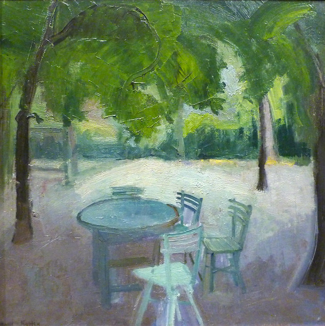 Harrie Kuijten, Terras onder de bomen (ca. 1917)