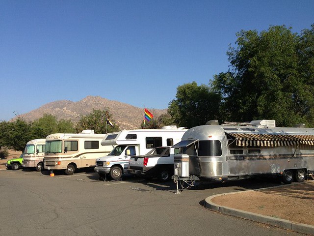RVs Lined Up