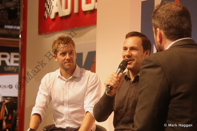 Sam Bird and Gary Paffett at the Autosport International Show 2014