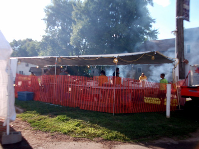 Barbecue Chicken Stand.