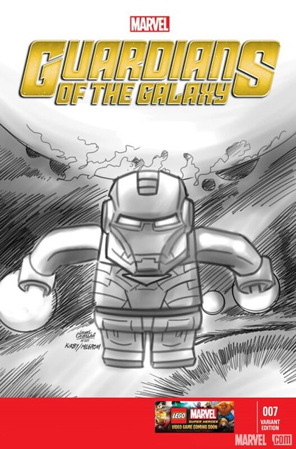Guardians of the Galaxy #7 Leonel Castellani LEGO sketch variant cover (1:100 distribution) Oct 16, 2013 release