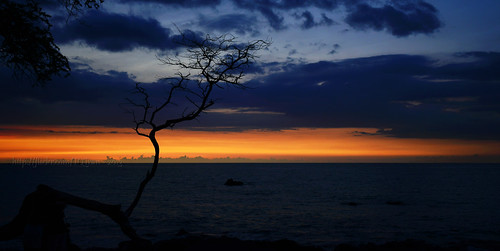 Lonesome Existence by TQTran, Have a fantastic Sunday, everyone...sunset beach hawaii bigisland waikoloa waikoloabeach