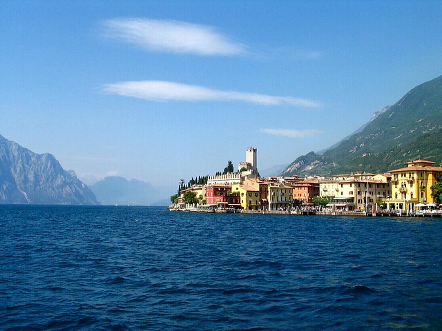 Malcesine, Lake Garda in Italy. (Film, 2001)