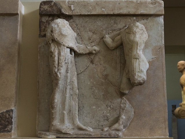 Delphi, The Athenians’ Treasury Metopes – Theseus Cycle, 1