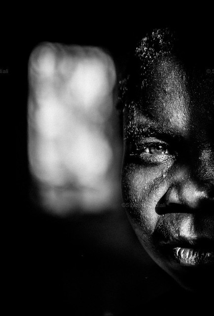 Lendu woman in the health center of Gety, DR Congo