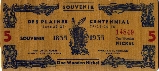 Wooden Nickel 1935a