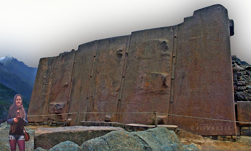 peru ollantaytambo aguascalientes six monoliths wall travel bilwander cusco ρeru