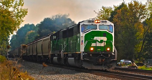BN SD60Ms Lead the westward Charge | CSX weekly Grain Train … | Flickr