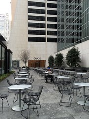 Open plaza at the WR Grace Building