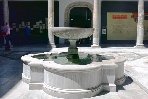 Fuente gris - Patio de la Capilla - Hospital Real - Granada