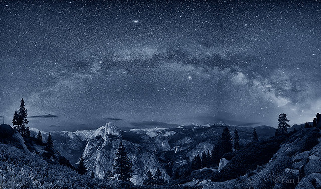 Milky Way over Glacier Point, Yosemite