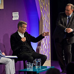 William McIlvanney was joined on stage by Alex Salmond | 