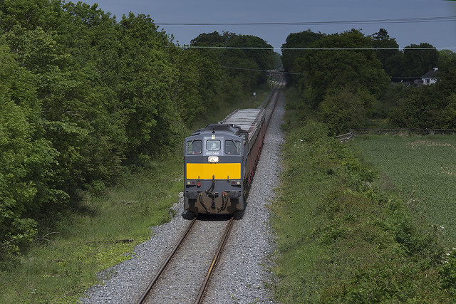 088 on Tara mines-Alexandra road ore train near Lougher, Co. Meath on  18-Jun-15