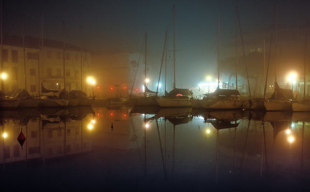One Foggy Night at Grado's Old Harbour - 2