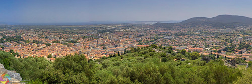 city sea panorama france mediterranean provence var hdr hyères