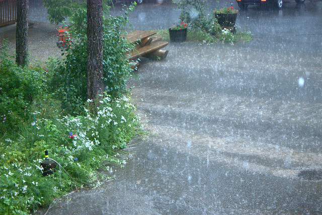 STORM WITH HEAVY RAIN...TULAMEEN, BC.