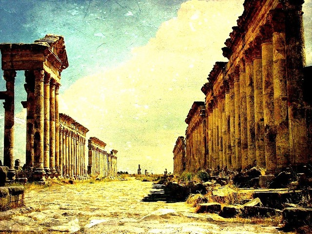 Syrien , Apamea , Die Säulenalle , 69035/2638