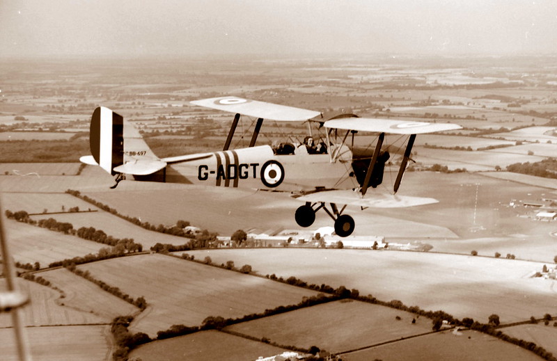 Tiger Moth G-ADGT over Sywell, July 2003