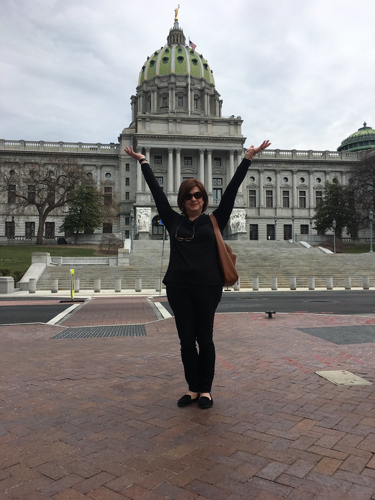 doing my Mary Tyler Moore thing in front of the state capital. I am both completely changed by this last week's experiences, and humbled by them. I see it is possible to by fully trans and happy. Thank you for allowing me to see this.