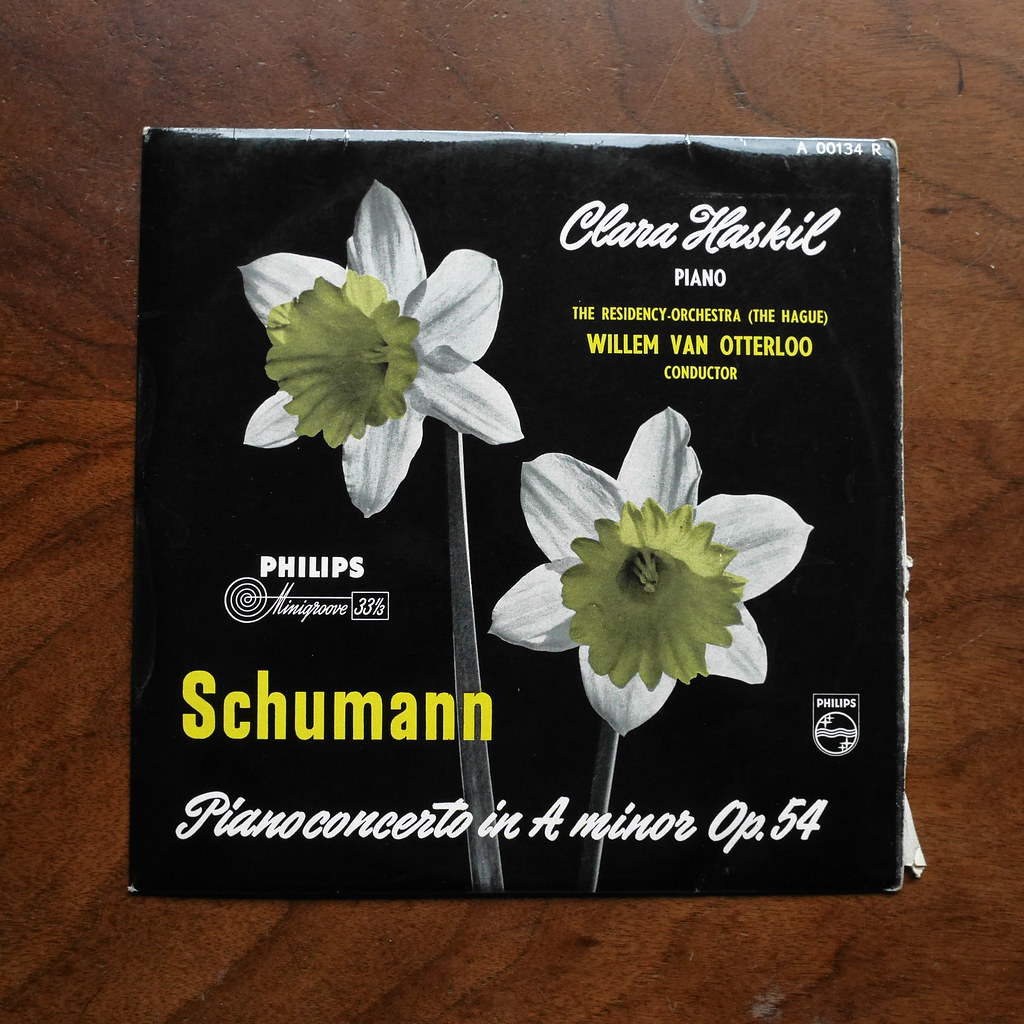 Schumann - Piano Concerto op.54 - Clara Haskil Piano, Residency Orch., The Hague, Willem van Otterloo, Philips 00134 R, 10 inch
