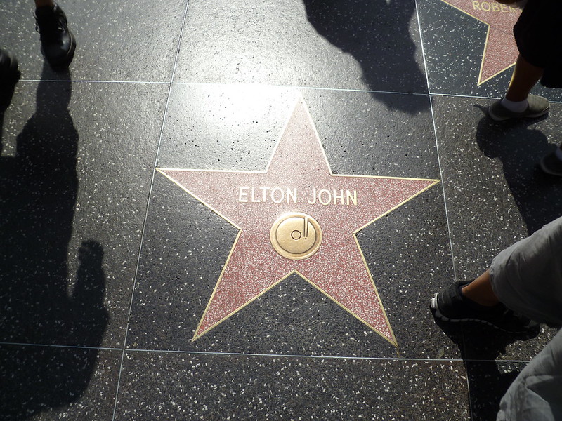 Elton John's star in Hollywood