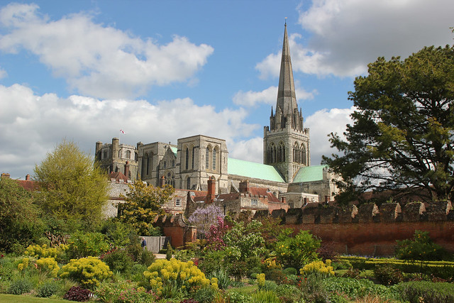 Chichester Cathedral from the Bishop's Palace Gardens